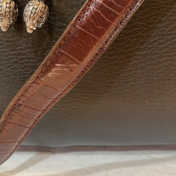 Brighton handbag Emma in Black and Chocolate - Picture 13 of 14